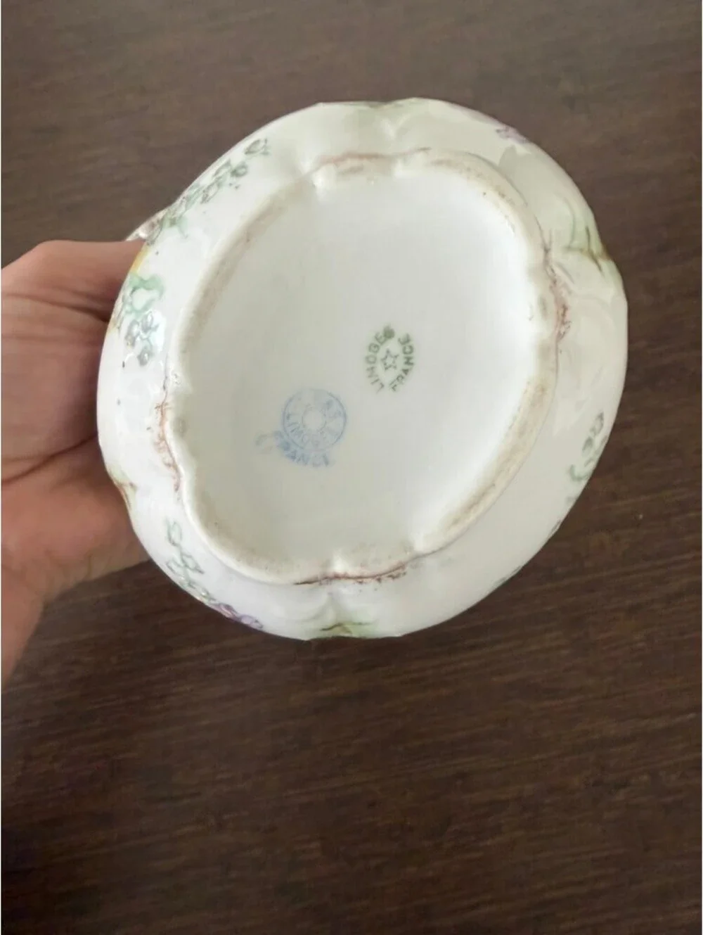 Limoges France Porcelain Lidded Sugar Bowl